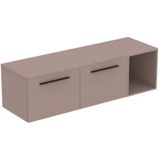Obrázek IDEAL STANDARD I.LIFE B - Nábytkový balíček 1603x507x456 mm v béžové matné barvě, 2 zásuvky - SoftClosing, dřevo z udržitelných zdrojů #T5841NH - Greige