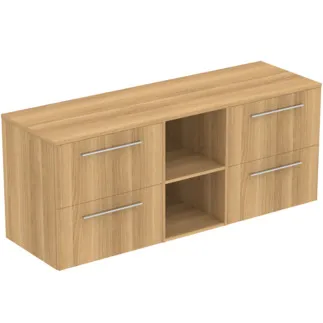 Bild von IDEAL STANDARD I.LIFE B - Möbelpaket 1603x507x646 mm in Hamilton eiche - SoftClosing, Nachhaltig gewonnenes Holz #T5844NX - Eiche Natur