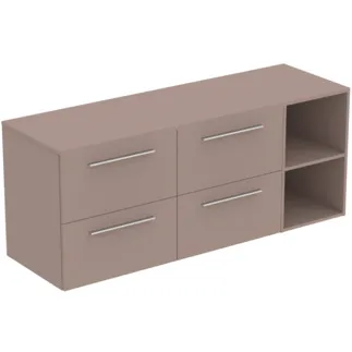 Bild von IDEAL STANDARD I.LIFE B - Möbelpaket 1603x507x646 mm in greige matt, 4 Schubladen - SoftClosing, Nachhaltig gewonnenes Holz #T5840NH - Greige