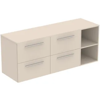 Bild von IDEAL STANDARD I.LIFE B - Möbelpaket 1603x507x646 mm in sandbeige matt, 4 Schubladen - SoftClosing, Nachhaltig gewonnenes Holz #T5840NF - Sandbeige