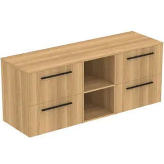 Bild von IDEAL STANDARD I.LIFE B - Möbelpaket 1603x507x646 mm in Hamilton eiche - SoftClosing, Nachhaltig gewonnenes Holz #T5843NX - Eiche Natur