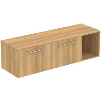 Bild von IDEAL STANDARD I.LIFE B - Möbelpaket 1603x507x456 mm in Hamilton eiche, 2 Schubladen - SoftClosing, Nachhaltig gewonnenes Holz #T5842NX - Eiche Natur