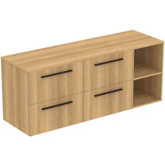 Bild von IDEAL STANDARD I.LIFE B - Möbelpaket 1603x507x646 mm in Hamilton eiche, 4 Schubladen - SoftClosing, Nachhaltig gewonnenes Holz #T5839NX - Eiche Natur