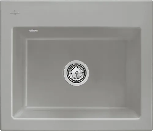 Picture of VILLEROY BOCH Subway 60 S Built-in sink, included Waste system hand-operated, of Ceramic, 600 x 510 mm, Fossil CeramicPlus #330901KD