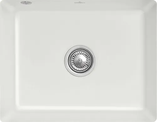 Bild von VILLEROY BOCH Subway 60 SU Unterbauspüle, inklusive Ablaufgarnitur mit Handbetätigung, aus Keramik, 545 x 440 mm, Steam CeramicPlus #331001SM