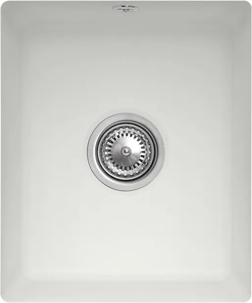 Bild von VILLEROY BOCH Subway 45 SU Unterbauspüle, inklusive Ablaufgarnitur mit Excenterbetätigung, aus Keramik, 375 x 440 mm, Steam CeramicPlus #332402SM