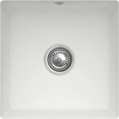 Bild von VILLEROY BOCH Subway 50 SU Unterbauspüle, inklusive Ablaufgarnitur mit Handbetätigung, aus Keramik, 440 x 440 mm, Steam CeramicPlus #332501SM