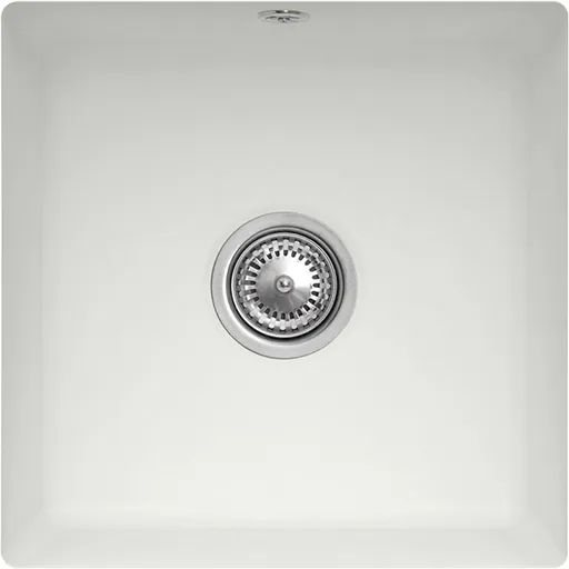 Bild von VILLEROY BOCH Subway 50 SU Unterbauspüle, inklusive Ablaufgarnitur mit Excenterbetätigung, aus Keramik, 440 x 440 mm, Steam CeramicPlus #332502SM