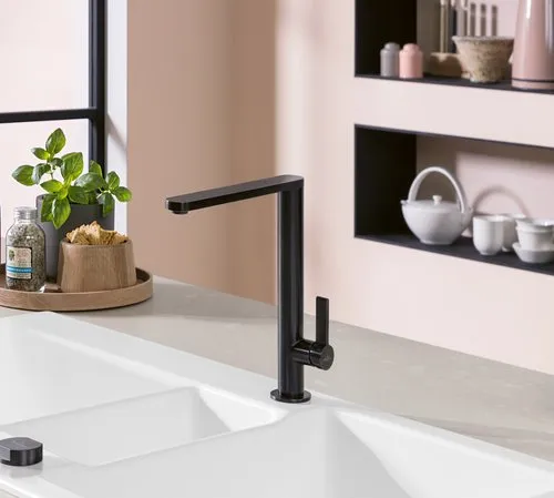 Bild von VILLEROY BOCH Finera Küchenarmatur, aus Edelstahl, Anthracite #92700005