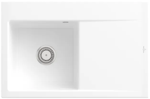 Obrázek VILLEROY BOCH Subway Style 45 Built-in sink, included Waste system hand-operated, of Ceramic, 780 x 510 mm, White Alpin CeramicPlus #334801R1