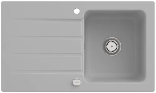 Bild von VILLEROY BOCH Architectura 50 Einbauspüle, inklusive Ablaufgarnitur mit Excenterbetätigung, aus Keramik, 860 x 510 mm, Steam CeramicPlus #335002SM