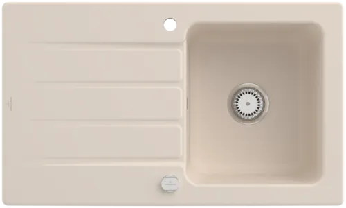 Bild von VILLEROY BOCH Architectura 50 Einbauspüle, inklusive Ablaufgarnitur mit Excenterbetätigung, aus Keramik, 860 x 510 mm, Ivory CeramicPlus #335002FU