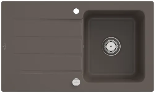 Bild von VILLEROY BOCH Architectura 50 Einbauspüle, inklusive Ablaufgarnitur mit Excenterbetätigung, aus Keramik, 860 x 510 mm, Timber CeramicPlus #335002TR