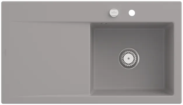 Obrázek VILLEROY BOCH Subway Style 50 Built-in sink, included Waste system pop-up, of Ceramic, 900 x 510 mm, Fossil CeramicPlus #335102KD