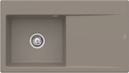 Obrázek VILLEROY BOCH Subway Style 50 Built-in sink, included Waste system hand-operated, of Ceramic, 900 x 510 mm, Timber CeramicPlus #335201TR
