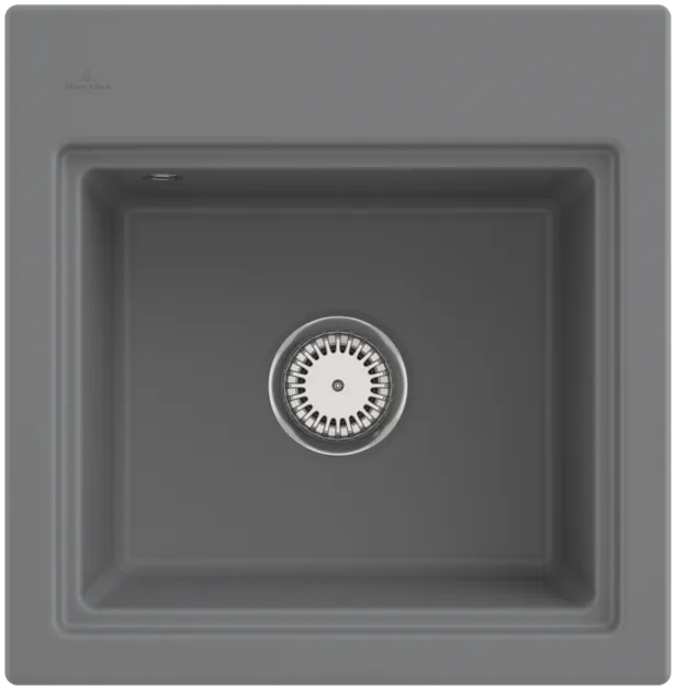 Obrázek VILLEROY BOCH Subway Style 50 S Built-in sink, included Waste system hand-operated, Draining rack, of Ceramic, 500 x 510 mm, Stone CeramicPlus #335501SL
