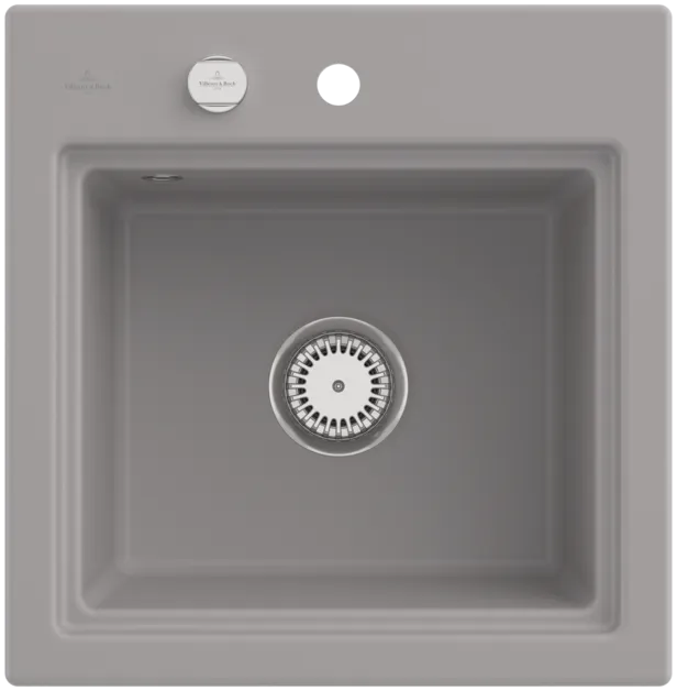 Obrázek VILLEROY BOCH Subway Style 50 S Built-in sink, included Waste system pop-up, Draining rack, of Ceramic, 500 x 510 mm, Fossil CeramicPlus #335A02KD