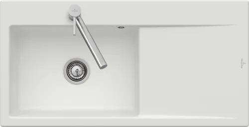 Bild von VILLEROY BOCH Subway Style 60 Einbauspüle, inklusive Ablaufgarnitur mit Handbetätigung, aus Keramik, 1000 x 510 mm, Steam CeramicPlus #336201SM