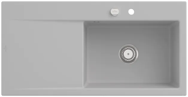 Obrázek VILLEROY BOCH Subway Style 60 Built-in sink, included Waste system pop-up, of Ceramic, 1000 x 510 mm, Steam CeramicPlus #336102SM