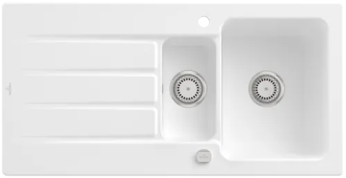 Obrázek VILLEROY BOCH Architectura 60 XR Built-in sink, included Waste system pop-up, of Ceramic, 1000 x 510 mm, Stone White CeramicPlus #336502RW
