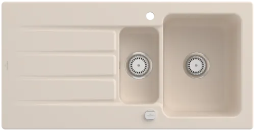 Obrázek VILLEROY BOCH Architectura 60 XR Built-in sink, included Waste system pop-up, of Ceramic, 1000 x 510 mm, Ivory CeramicPlus #336502FU