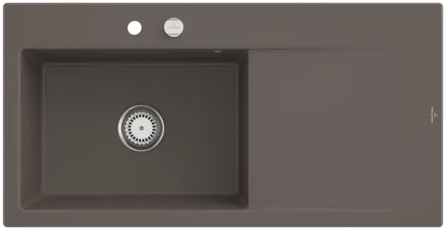 Obrázek VILLEROY BOCH Subway Style 60 Built-in sink, included Waste system pop-up, of Ceramic, 1000 x 510 mm, Timber CeramicPlus #336202TR