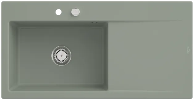 Obrázek VILLEROY BOCH Subway Style 60 Built-in sink, included Waste system pop-up, of Ceramic, 1000 x 510 mm, Morning Green CeramicPlus #336202R8