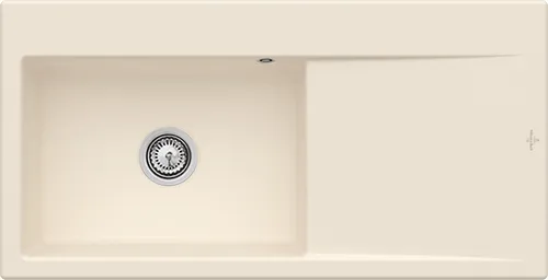Obrázek VILLEROY BOCH Subway Style 60 Built-in sink, included Waste system hand-operated, of Ceramic, 1000 x 510 mm, Ivory CeramicPlus #336201FU