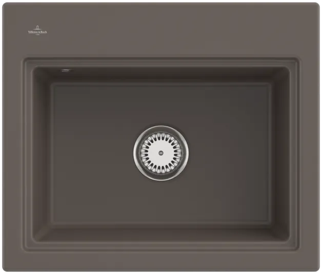 Obrázek VILLEROY BOCH Subway Style 60 S Built-in sink, included Waste system hand-operated, Draining rack, of Ceramic, 600 x 510 mm, Timber CeramicPlus #336A01TR