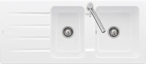 Picture of VILLEROY BOCH Architectura 80 Built-in sink, included Waste system hand-operated, of Ceramic, 1160 x 510 mm, White Alpin CeramicPlus #338001R1