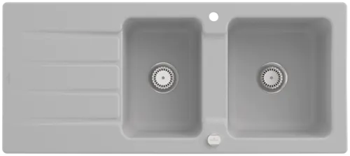 Picture of VILLEROY BOCH Architectura 80 Built-in sink, included Waste system pop-up, of Ceramic, 1160 x 510 mm, Steam CeramicPlus #338002SM