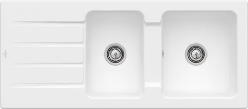 Picture of VILLEROY BOCH Architectura 80 Built-in sink, included Waste system hand-operated, of Ceramic, 1160 x 510 mm, Stone White CeramicPlus #338001RW