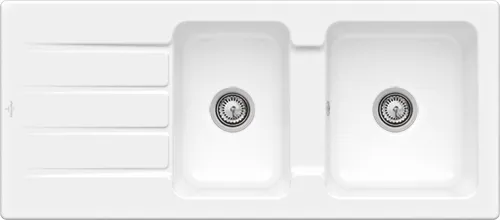 Picture of VILLEROY BOCH Architectura 80 Built-in sink, included Waste system hand-operated, of Ceramic, 1160 x 510 mm, Snow White CeramicPlus #338001KG