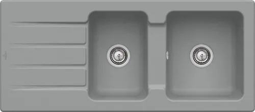 Picture of VILLEROY BOCH Architectura 80 Built-in sink, included Waste system hand-operated, of Ceramic, 1160 x 510 mm, Stone CeramicPlus #338001SL