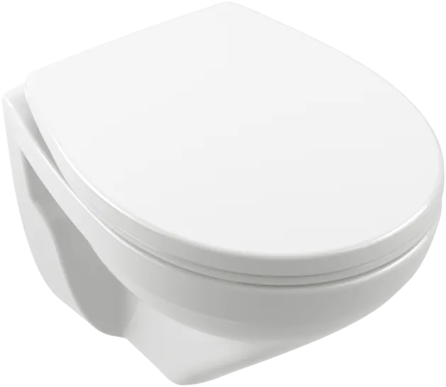 Bild von VILLEROY BOCH Newo Tiefspül-WC Compact spülrandlos, wandhängend, mit DirectFlush, Weiß Alpin #4689R001