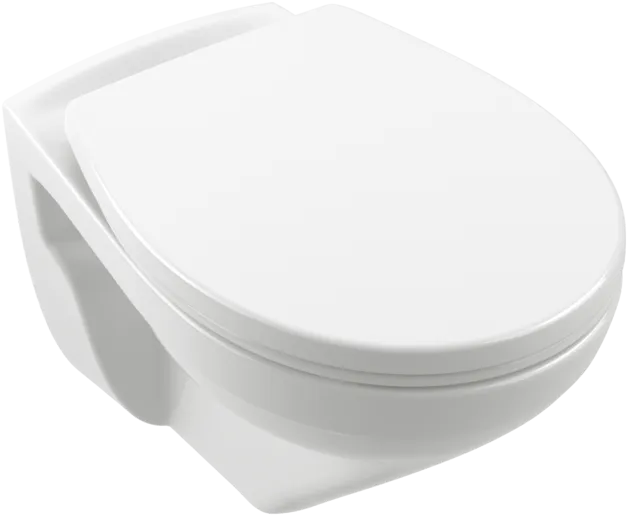 Bild von VILLEROY BOCH Newo Tiefspül-WC spülrandlos, wandhängend, mit DirectFlush, Weiß Alpin #4693R001