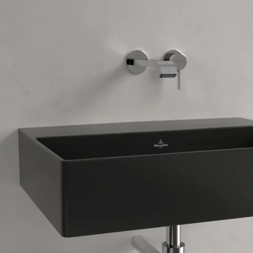 Bild von VILLEROY BOCH Memento 2.0 Waschbecken, 600 x 420 x 135 mm, Pure Black CeramicPlus, ohne Überlauf #4A2263R7