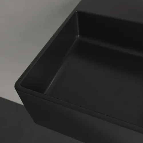 Bild von VILLEROY BOCH Memento 2.0 Waschbecken, 600 x 420 x 135 mm, Pure Black CeramicPlus, ohne Überlauf #4A2263R7