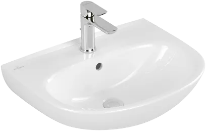 Bild von VILLEROY BOCH O.novo Waschbecken, 550 x 440 x 180 mm, Weiß Alpin CeramicPlus, mit Überlauf #4A4057R1