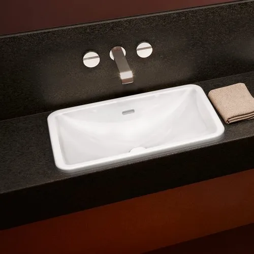 Bild von VILLEROY BOCH Loop & Friends Einbauwaschbecken, 510 x 340 x 165 mm, Weiß Alpin CeramicPlus, mit Überlauf, Außenseite glasiert #4A6400R1