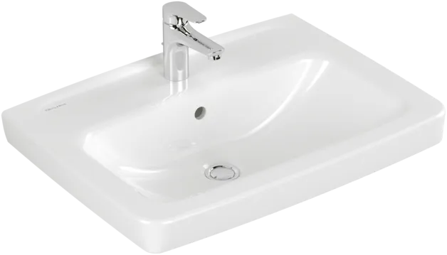 Bild von VILLEROY BOCH Newo Waschbecken, 650 x 470 x 180 mm, Weiß Alpin, mit Überlauf, ungeschliffen #4A926501