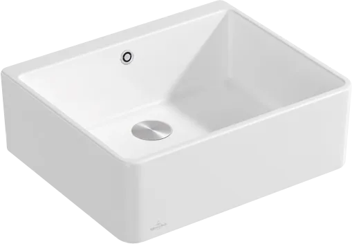 Bild von VILLEROY BOCH Spülstein Einzelbecken 60 X Spülstein Einzelbecken, inklusive Ablaufgarnitur mit Excenterbetätigung, aus Keramik, 595 x 500 mm, Stone White CeramicPlus #636002RW