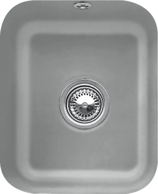 Obrázek VILLEROY BOCH Cisterna 45 Undercounter sink, included Waste system pop-up, Fastening set, of Ceramic, 370 x 435 mm, Stone CeramicPlus #670402SL