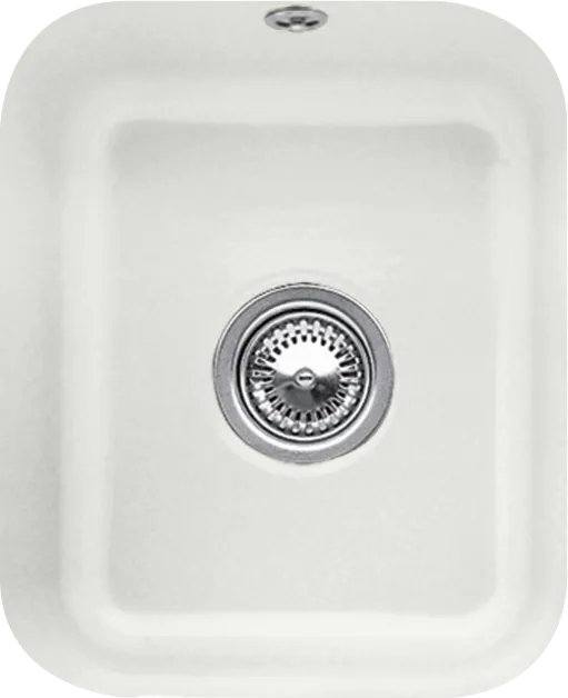 Bild von VILLEROY BOCH Cisterna 45 Unterbauspüle, inklusive Ablaufgarnitur mit Excenterbetätigung, Befestigungsset, aus Keramik, 370 x 435 mm, Steam CeramicPlus #670402SM