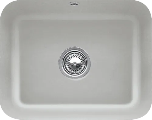 Bild von VILLEROY BOCH Cisterna 60C Unterbauspüle, inklusive Ablaufgarnitur mit Excenterbetätigung, Befestigungsset, aus Keramik, 550 x 440 mm, Fossil CeramicPlus #670602KD