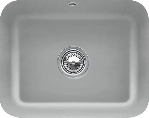 Bild von VILLEROY BOCH Cisterna 60C Unterbauspüle, inklusive Ablaufgarnitur mit Excenterbetätigung, Befestigungsset, aus Keramik, 550 x 440 mm, Stone CeramicPlus #670602SL