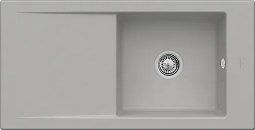Bild von VILLEROY BOCH Timeline 60 Einbauspüle, inklusive Ablaufgarnitur mit Handbetätigung, aus Keramik, 1000 x 510 mm, Fossil CeramicPlus #679001KD