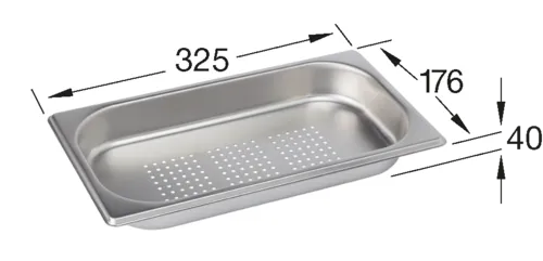 Picture of VILLEROY BOCH Accessories Steamer tray 1/3, of Stainless steel #829906K1