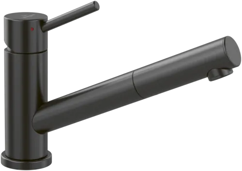 Obrázek VILLEROY BOCH Como Shower low-pressure kitchen mixer tap, stainless steel, anthracite #92521105