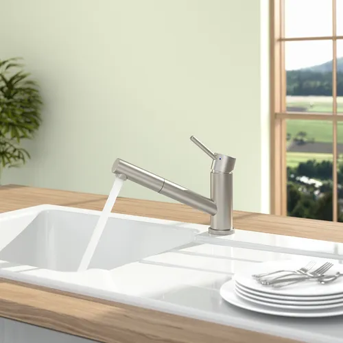 Bild von VILLEROY BOCH Como Shower Küchenarmatur, aus Edelstahl, Edelstahl massiv #925200LC